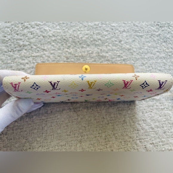 LOUIS VUITTON Takashi Murakami Wallet w/Chain, Box, Dust Bag & Gift Bag. EUC - Picture 11 of 17